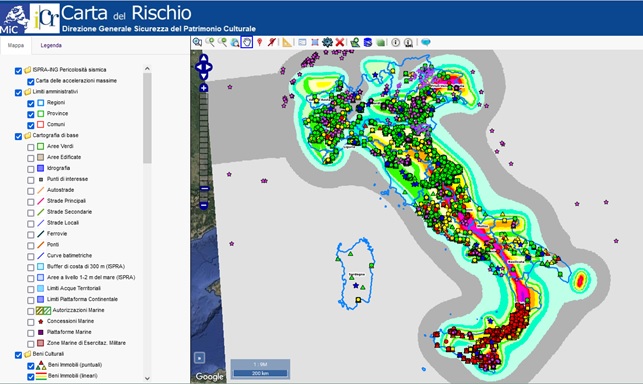 Carta del Rischio - inserimento sedi e pertinenze Archivi di Stato in SIT-CdR